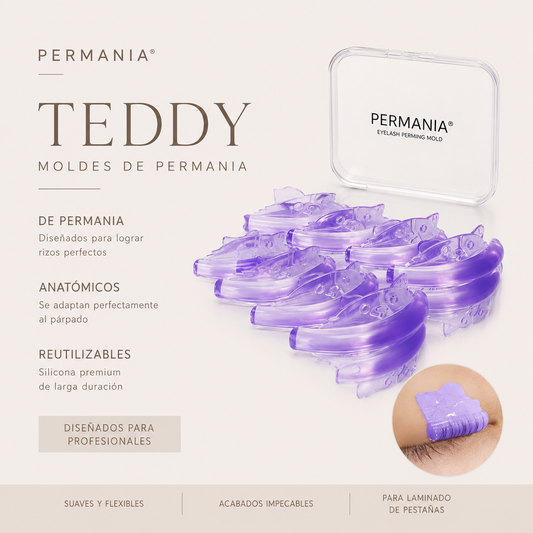 Moldes teddy para lifting de pestañas